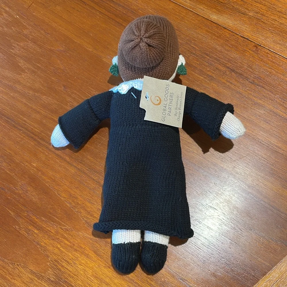 Ruth Bader Ginsburg handmade knit doll